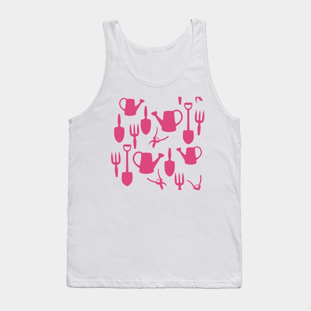 Gardener Pink Pattern Tank Top by XOOXOO